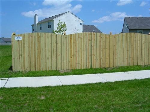 Wooden fence