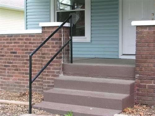 Brick steps leading to a house