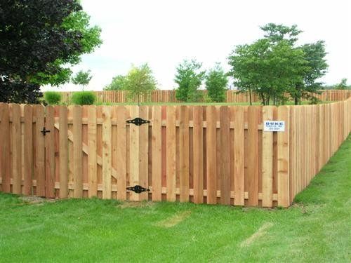 Wooden picket fence