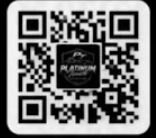 Black-and-white QR code with a small dark logo in the center on a white rounded square background