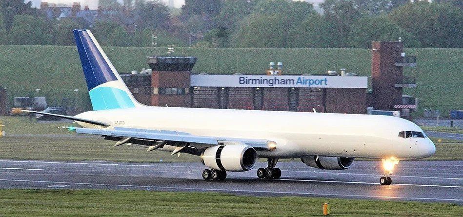 Boeing 757-200F ferry flight, Europe to Birmingham