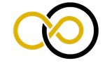 Logo di La Rotonda Experience con cerchi intrecciati dorati e neri su sfondo bianco.