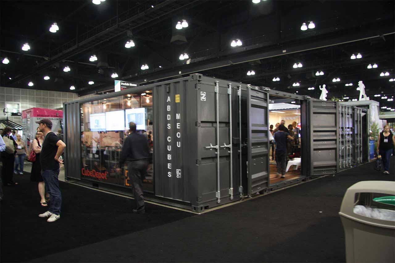 People Looking on Metal Containers