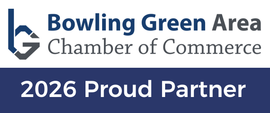 Funeral Directors Association of Kentucky logo with green mountains and blue text