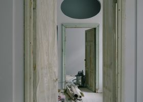 Interior of an older Jacksonville, FL home prepped for a lead-safe renovation