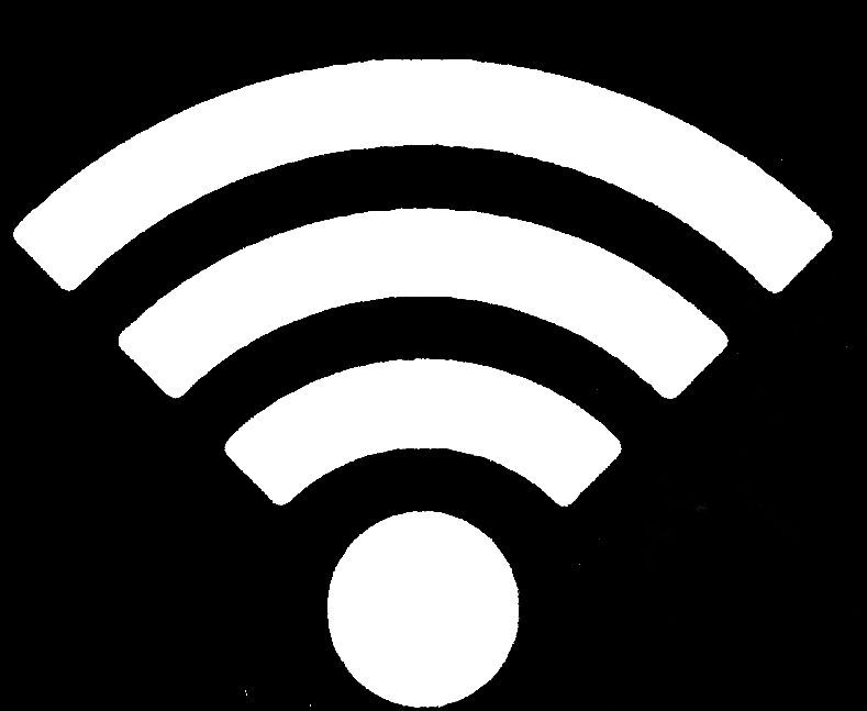 A black and white icon of three stars and circles on a white background.