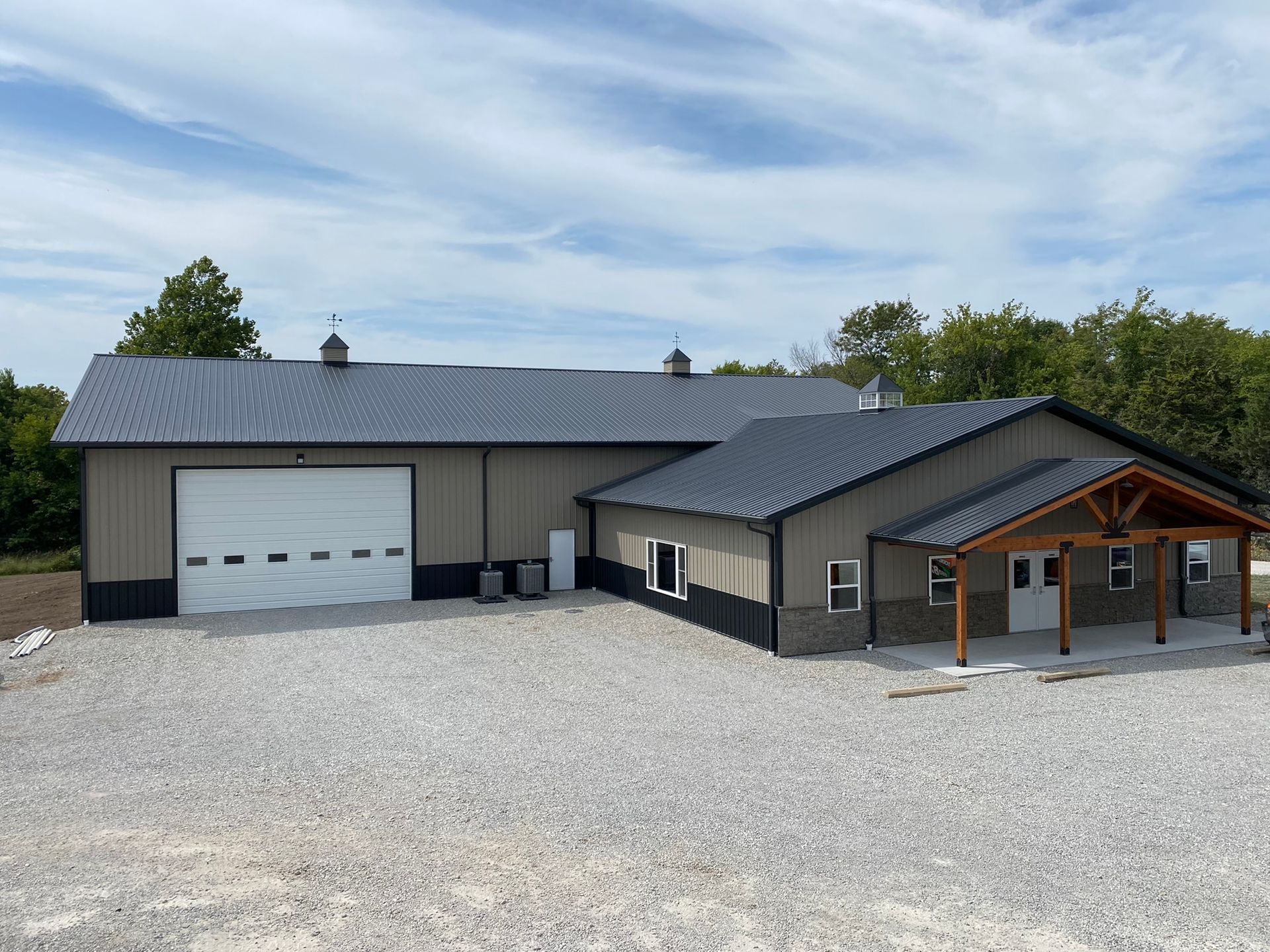 A Large Metal Building with Sliding Doors – Warsaw, Mo – Golden Rule Company