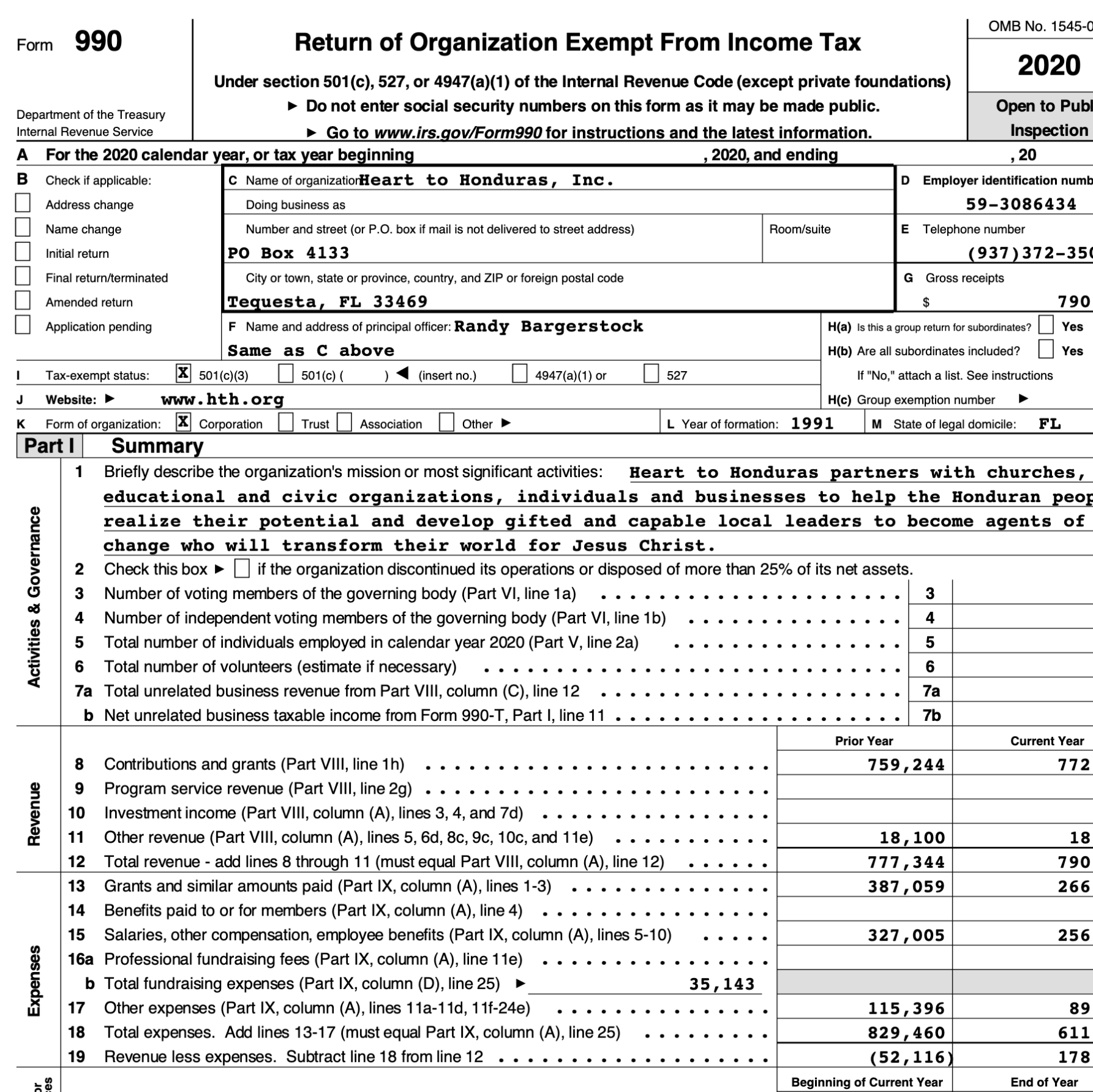 HTH tax exempt status