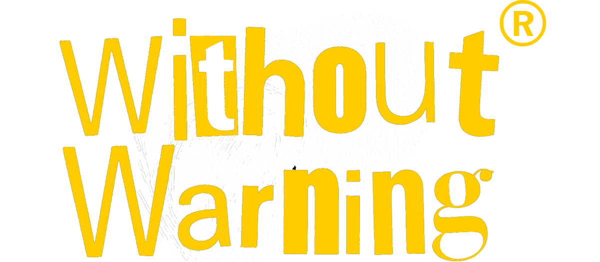 Yellow text that reads