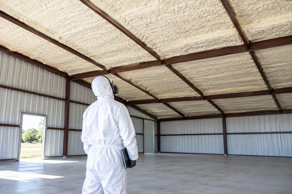 Completed metal building insulation project in Waco TX