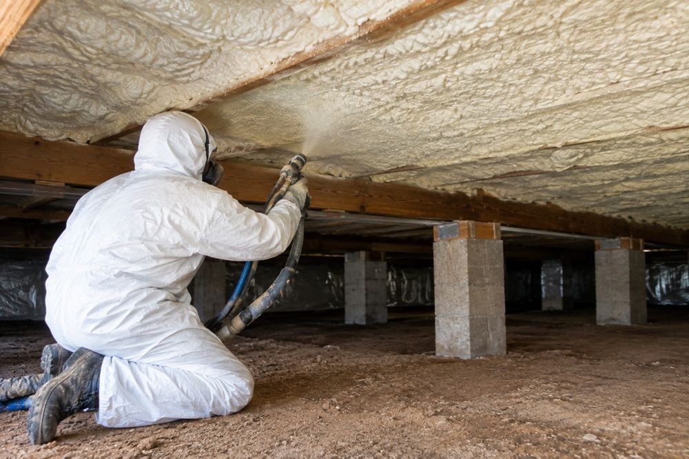 Recent crawl space insulation project in Waco TX
