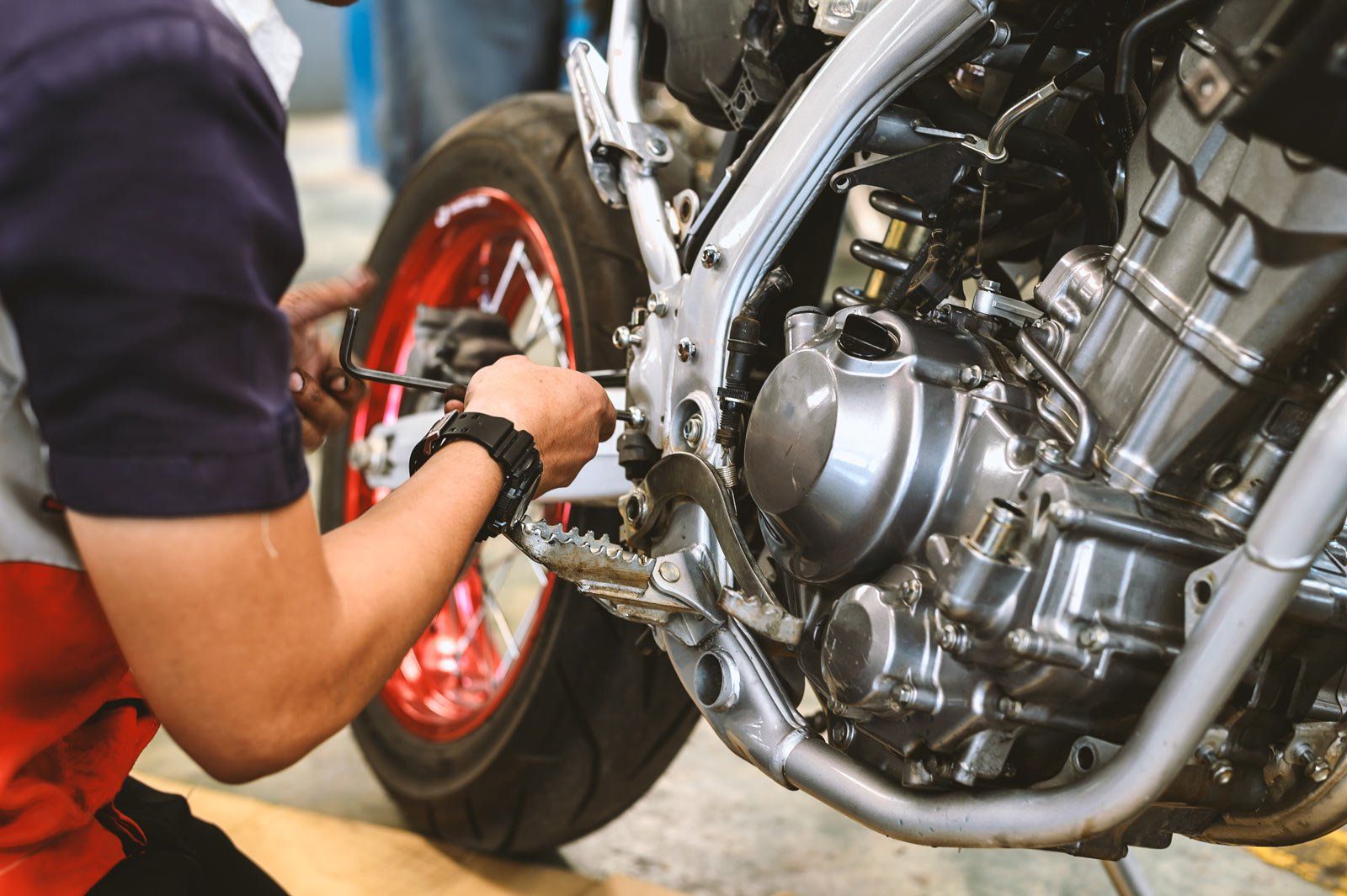 Motorradreparatur