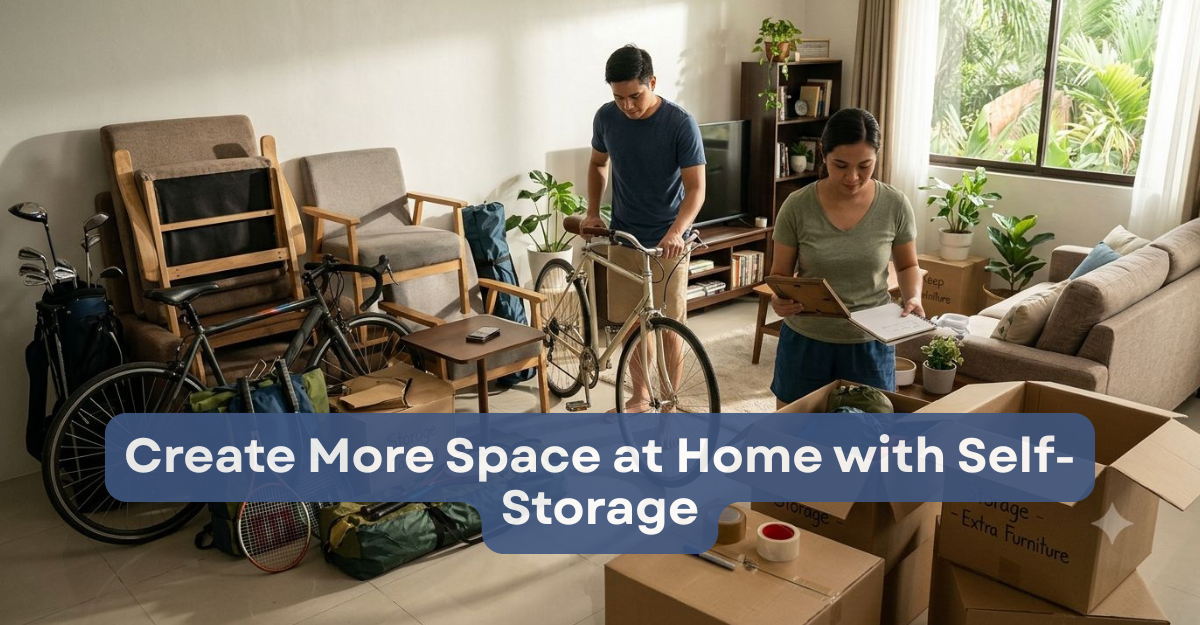 Create More Space at Home with Self-Storage