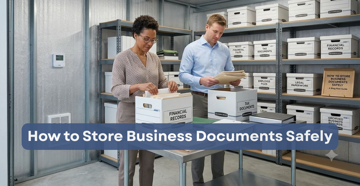 How to Store Business Documents Safely