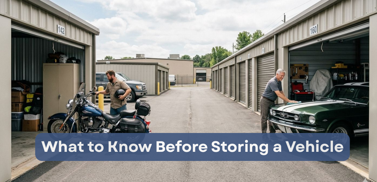 What to know before storing a vehicle in self storage - Dove Storage