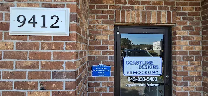 Brick building exterior with address 