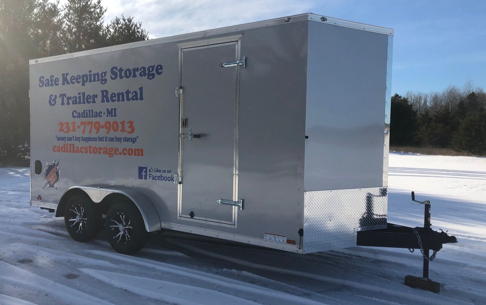 A Safekeeping Storage Cadillac, MI Trailers For Rent