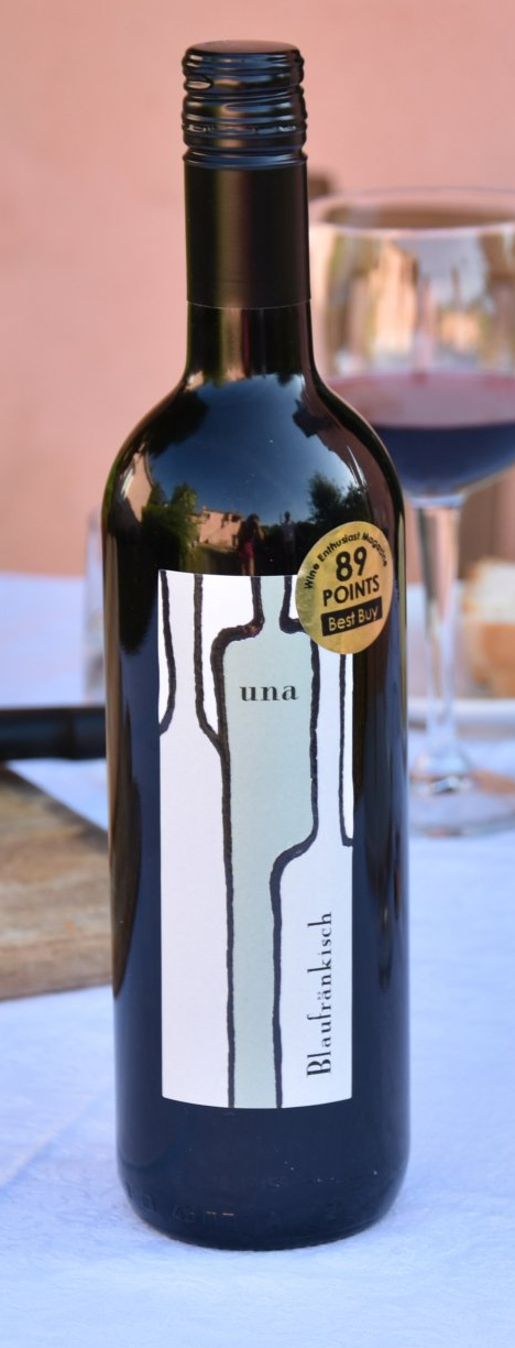 A bottle of wine with a label that says ' mackbeck ' on it
