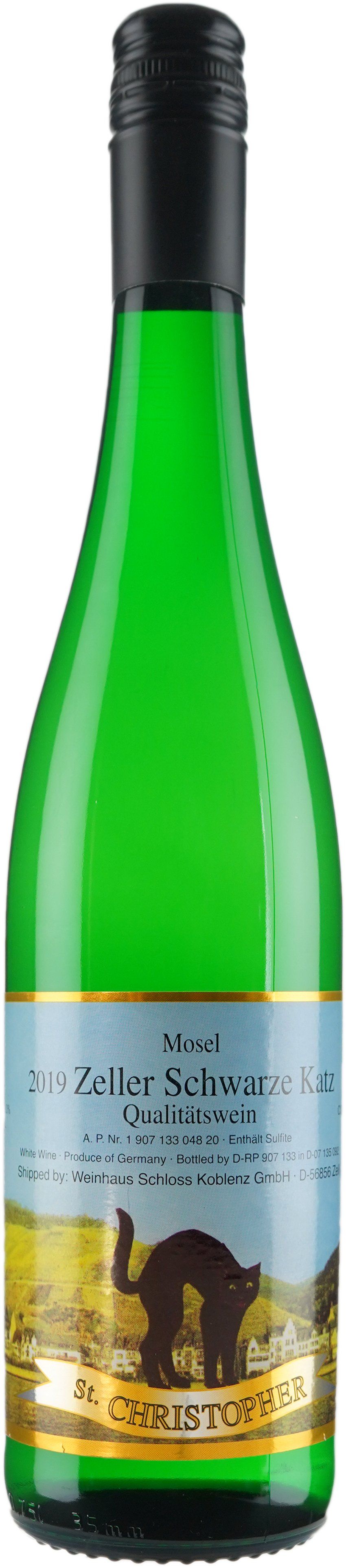 A green bottle of wine with a picture of an ostrich on the label.
