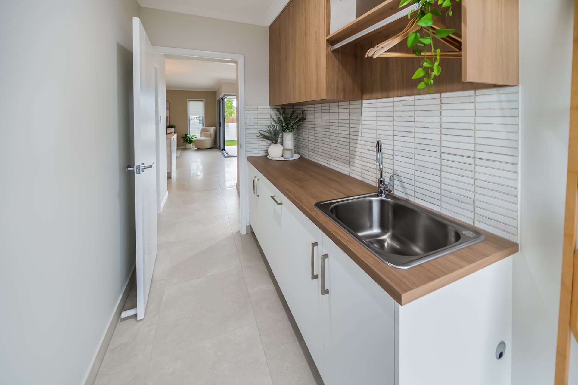 Bathroom With Two Sinks, A Shower And A Bathtub — City Cabinetmakers in Rural View, QLD