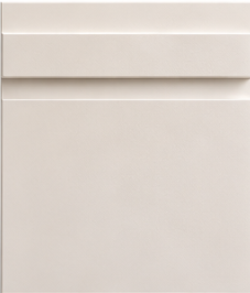 Beige Cabinet Door With A Horizontal Recessed Handle — City Cabinetmakers in Mackay, QLD
