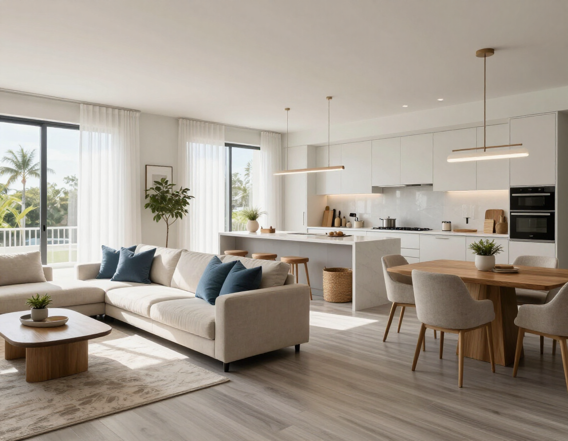 Upgraded apartment interior with modern finishes