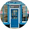 Blue door entrance to