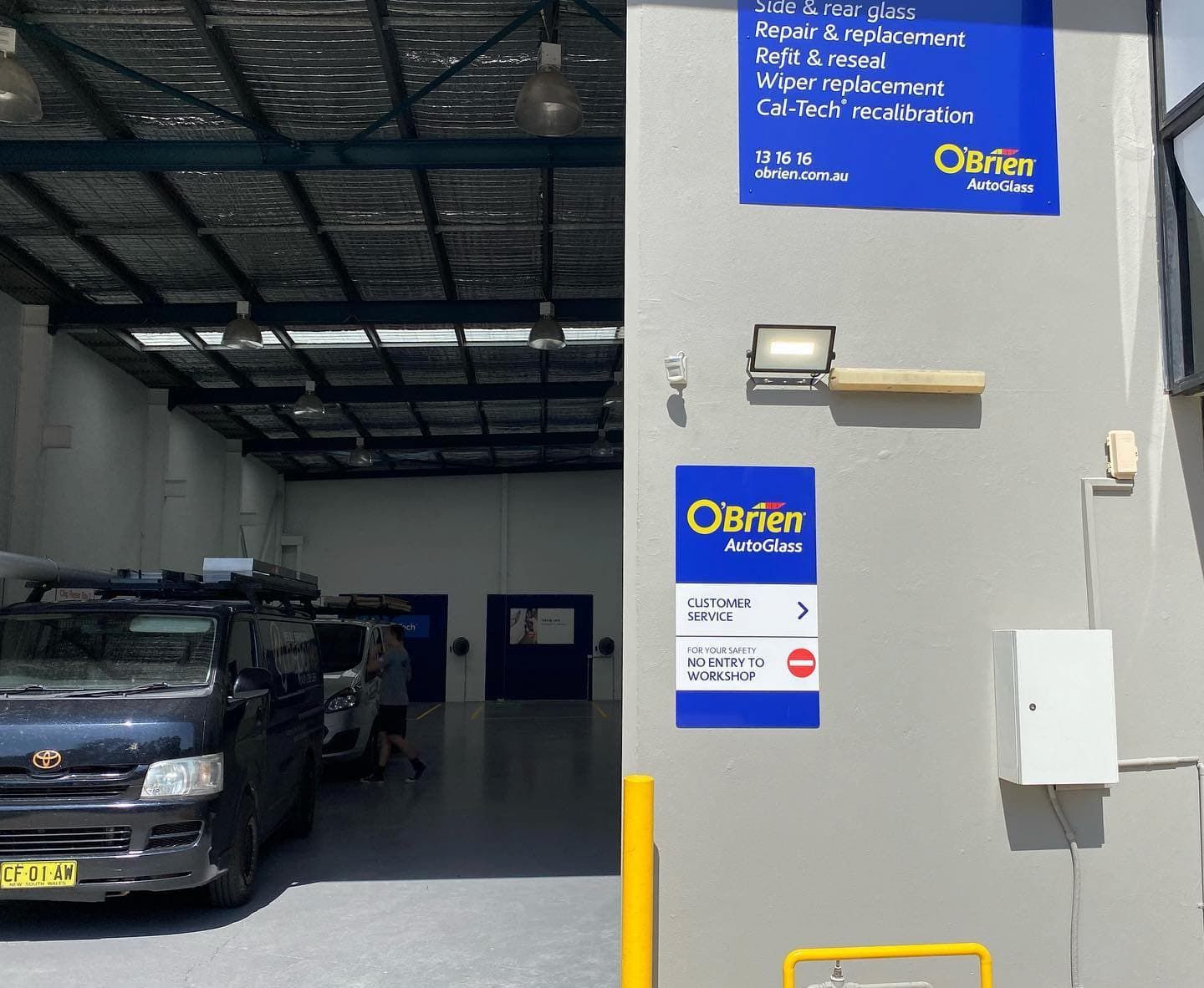 Inside an Auto Glass Repair Shop — Hspark Electrical PTY LTD in Picton, NSW