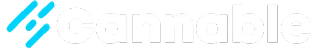 Light blue stylized logo with faint white &ldquo;cannable&rdquo; text on a white background