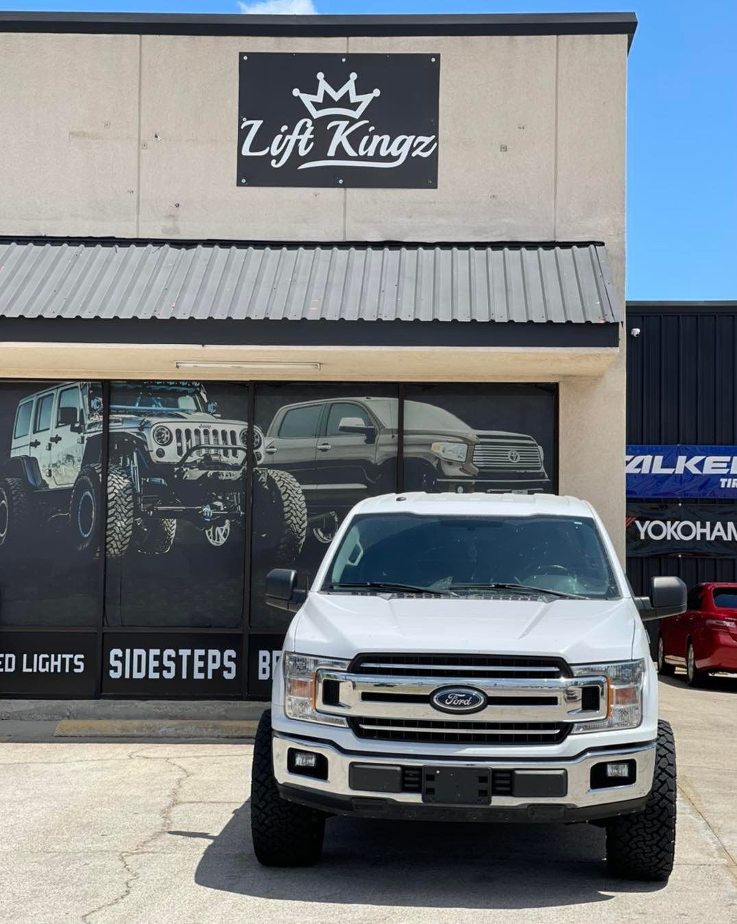 Front Store with White Truck