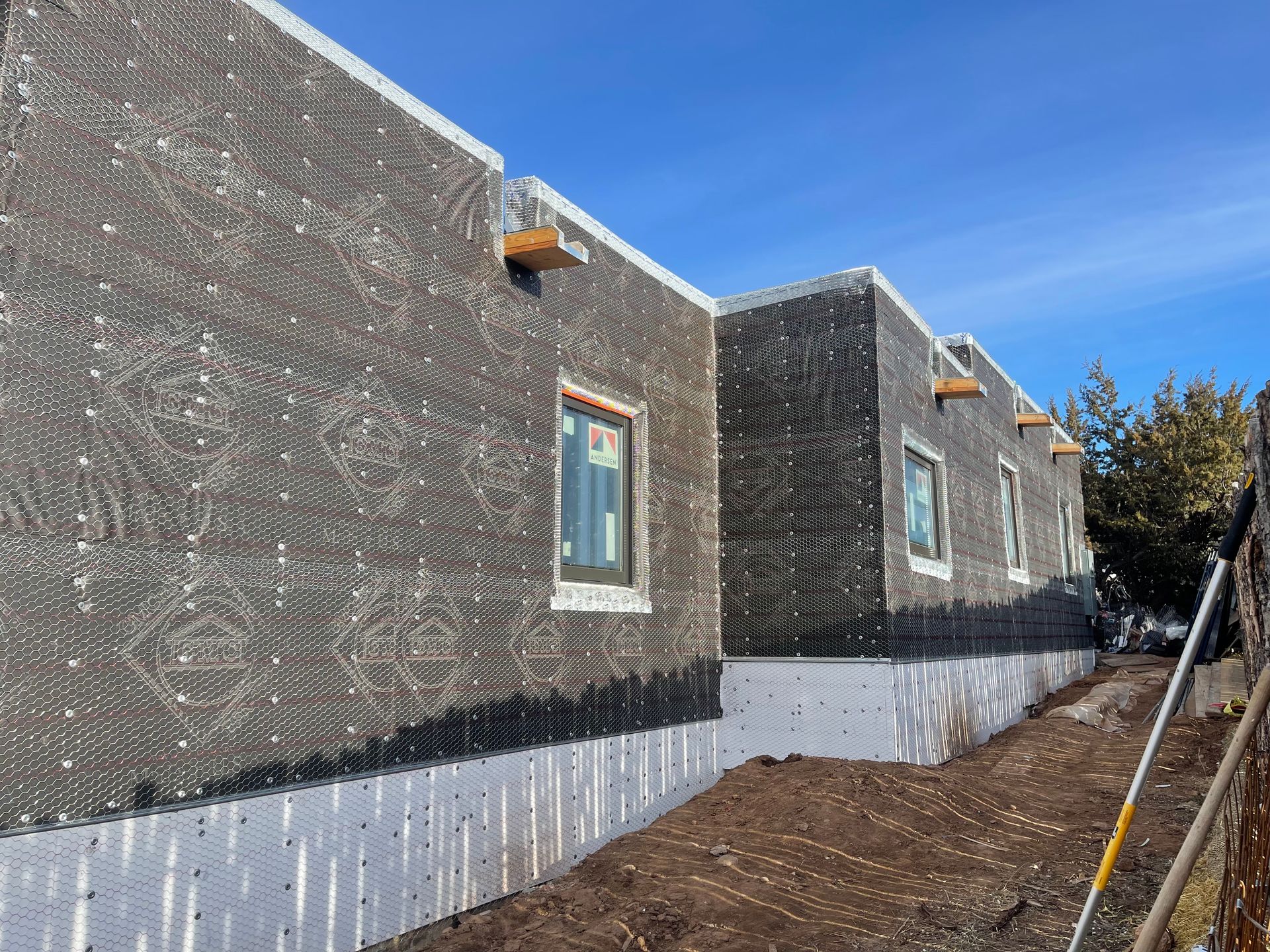Metal lath and plaster 