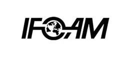 Logotipo de IFGAM en texto negro con un globo terráqueo integrado en la letra G sobre un fondo blanco.