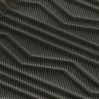A close up of a black fabric with a pattern on it.