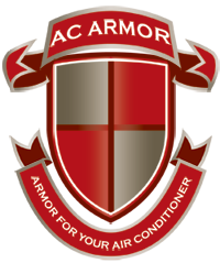 A logo for ac armor armor for your air conditioner