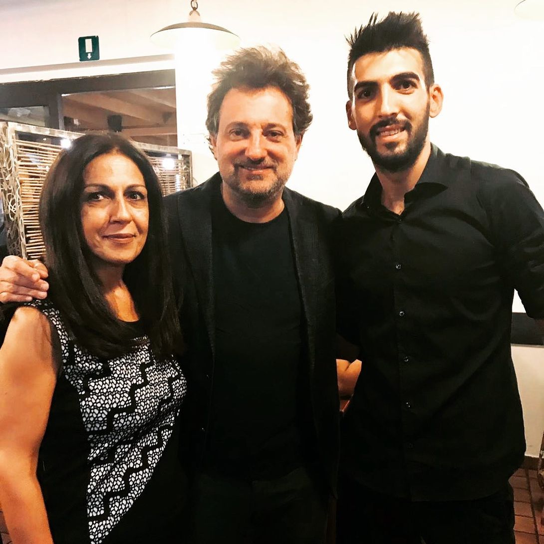 Il personale con Leonardo Pieraccioni