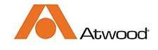 Atwood logo: orange stylized “A” with a circular center and black wordmark on white background