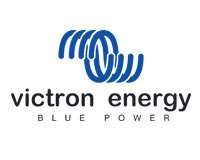 Victron Energy logo with blue abstract icon and “blue power” text on white background