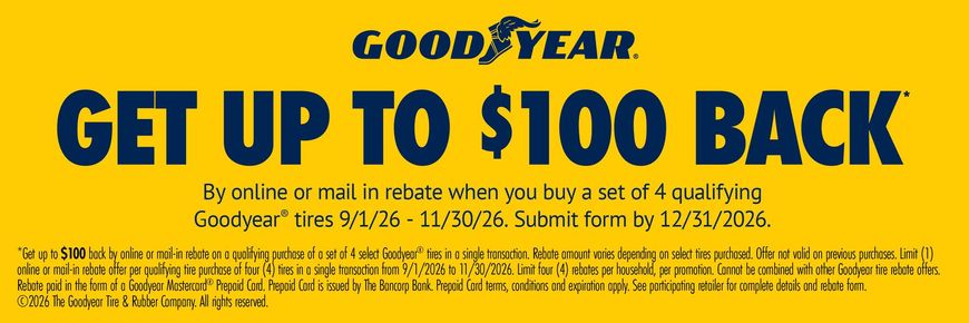 Goodyear Special | Jamie's Tire & Service