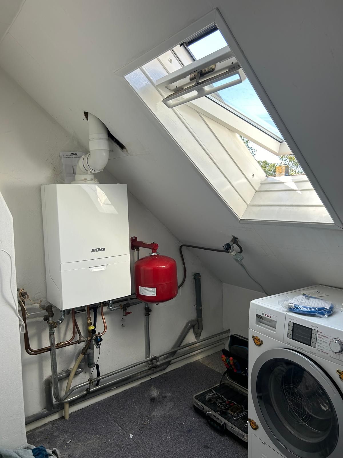 Nieuwe ketel installatie