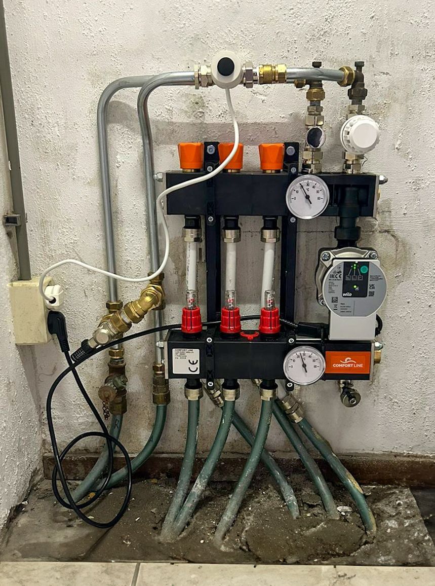 Vloerverwarming unit herstel