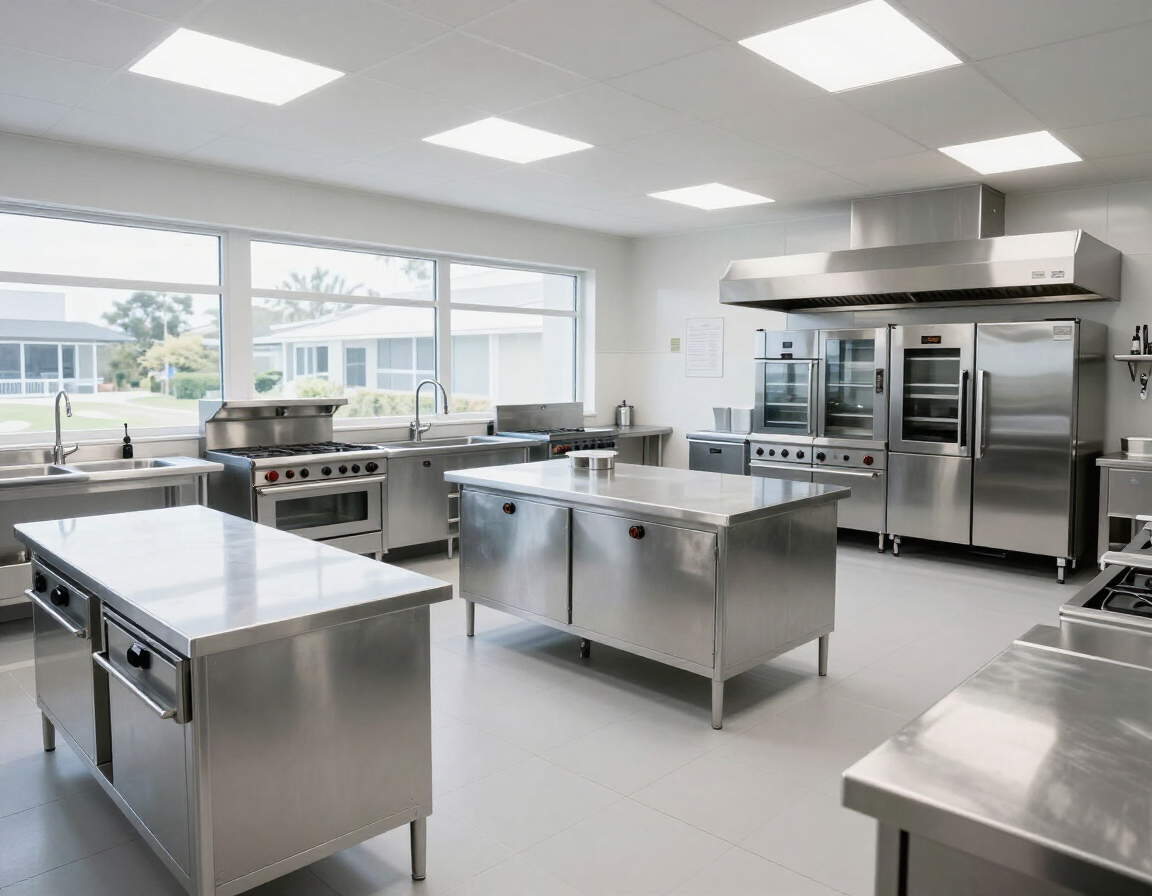 Aged care facility kitchen Newcastle