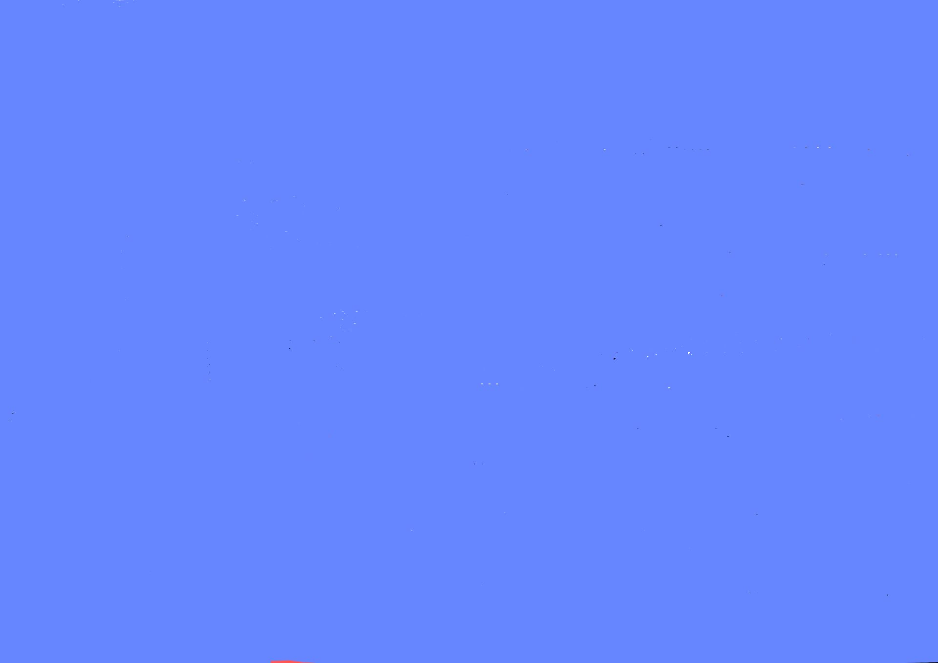 A blue background with a red circle in the middle.
