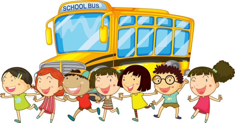 A group of children are riding on a school bus.