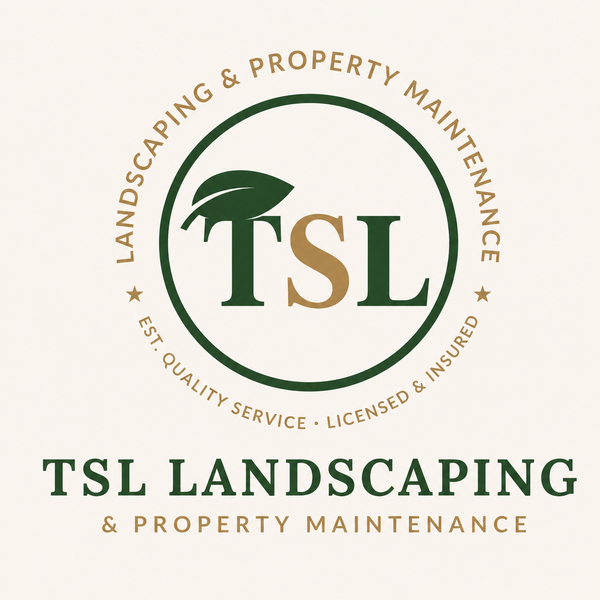 LocalSplash Landscaper logo with green-and-black house and tree graphics