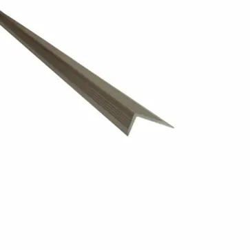 Brown Metal Corner Trim Angled Against a White Background — BLB Flooring Solutions in Central Coast, NSW
