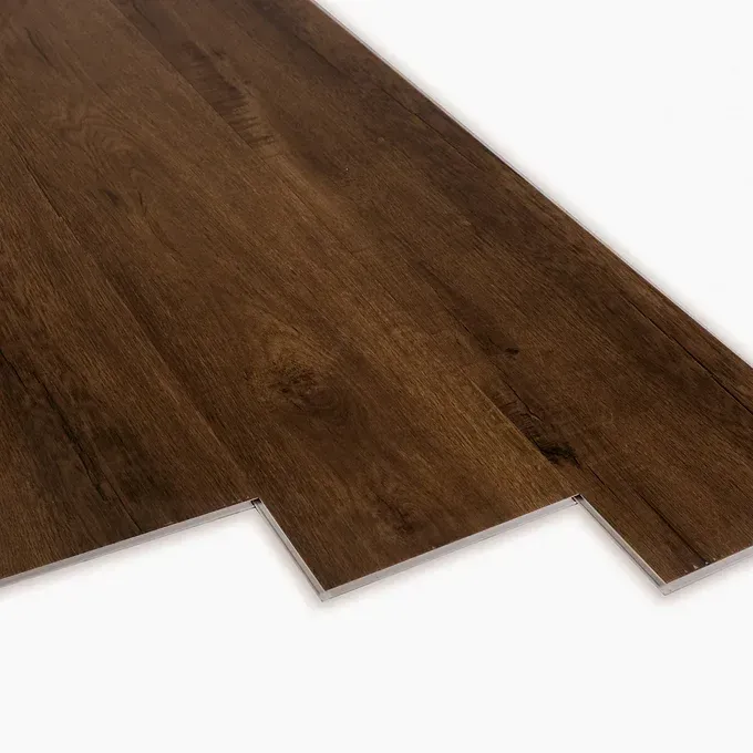 Dark Brown Wood-look Flooring With Vertical Planks, Showing Grain and Knots — BLB Flooring Solutions in Central Coast, NSW