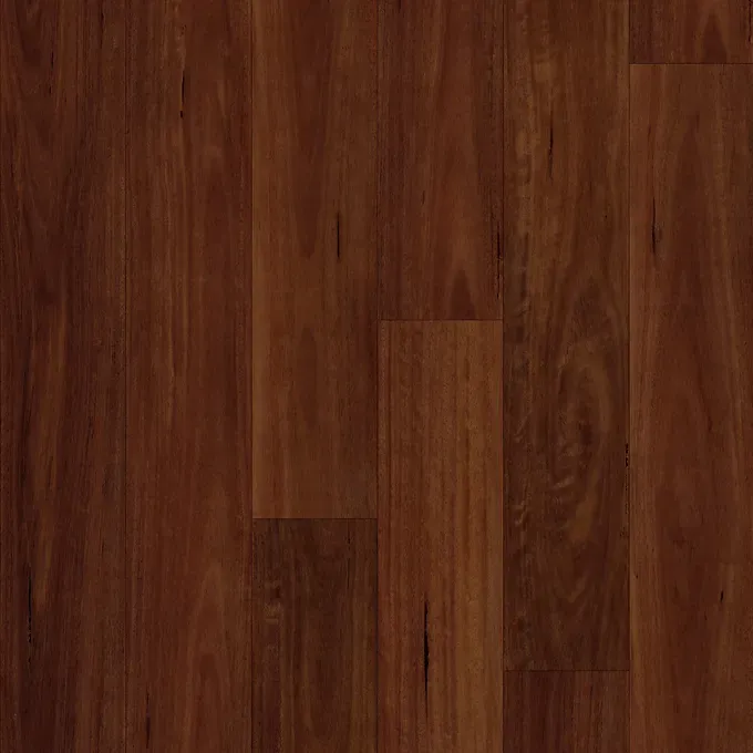 Close-Up of Dark, Reddish-brown Hardwood Flooring With Visible Grain Patterns — BLB Flooring Solutions in Central Coast, NSW