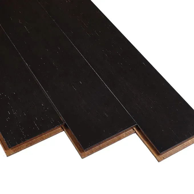 Dark Brown Wooden Flooring With Vertical Grain — BLB Flooring Solutions in Central Coast, NSW
