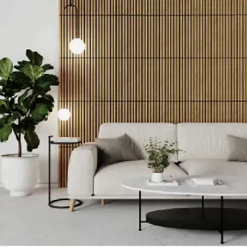 A Modern Living Room With a White Sofa — BLB Flooring Solutions in Central Coast, NSW