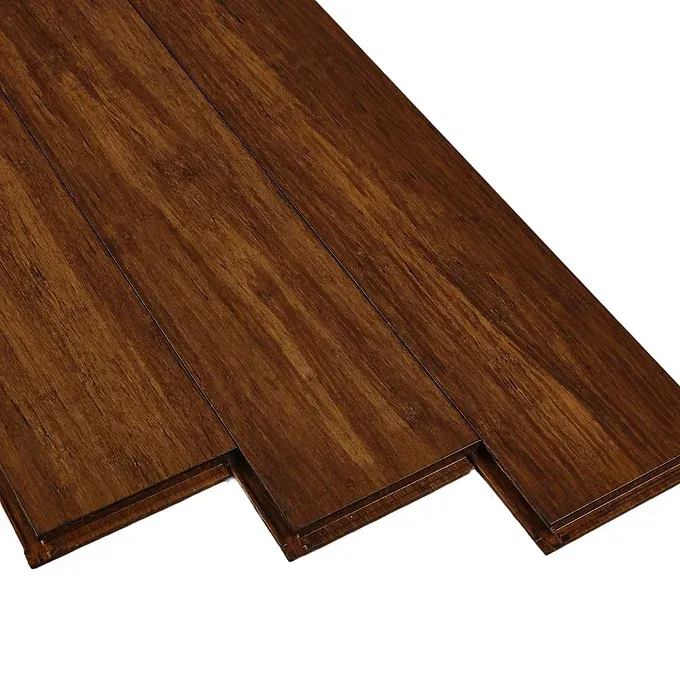 Dark Brown Bamboo Flooring With Vertical Wood Grain — BLB Flooring Solutions in Central Coast, NSW